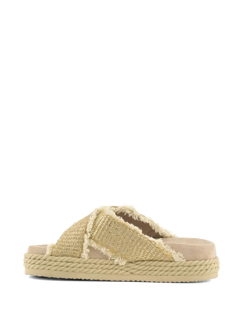 Mou criss-cross sandals Beige