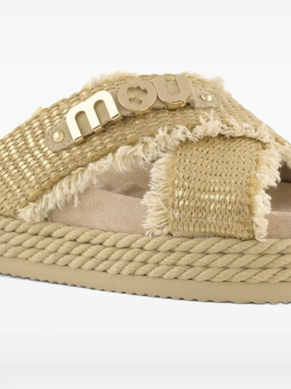Mou criss-cross sandals Beige