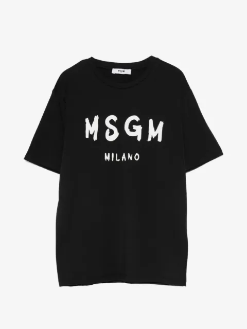 MSGM Kids logo-print cotton T-shirt