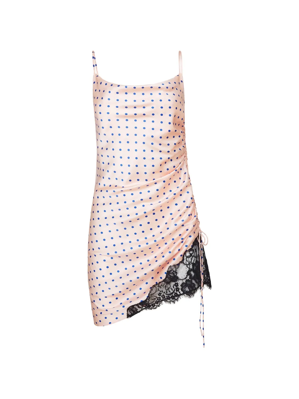 Fleur Du Mal lace-trimmed dotted mini dress - Rosa