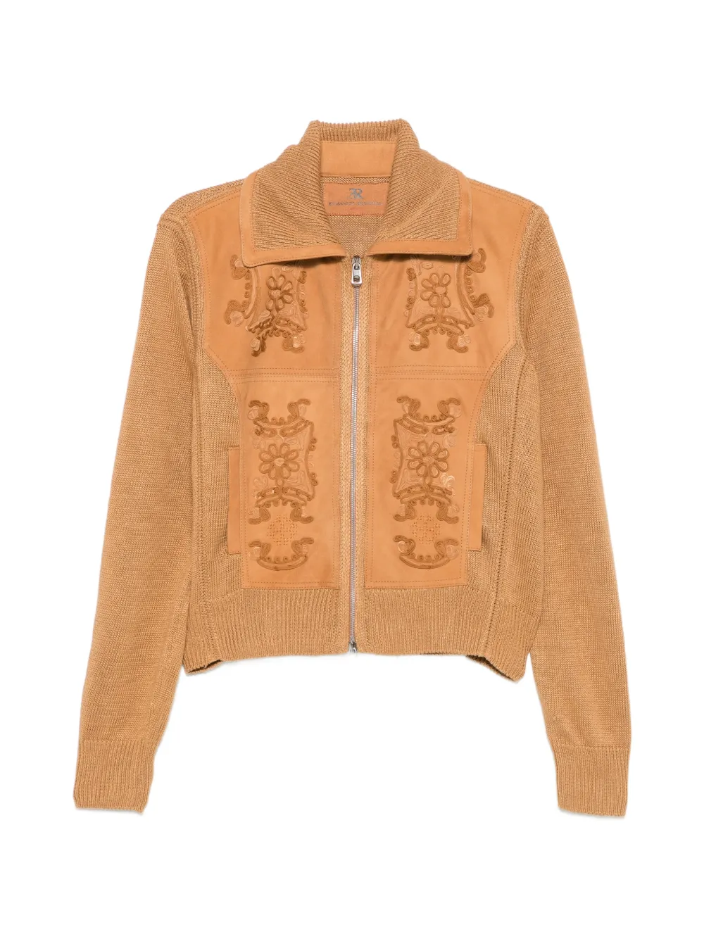 Ermanno Scervino embroidered-detail cardigan - Brown