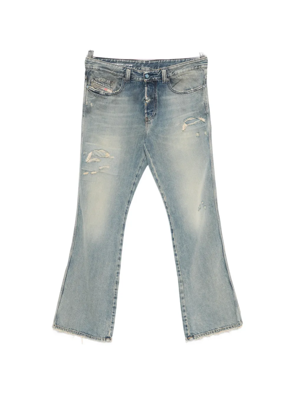 Diesel distressed faded jeans - Blu