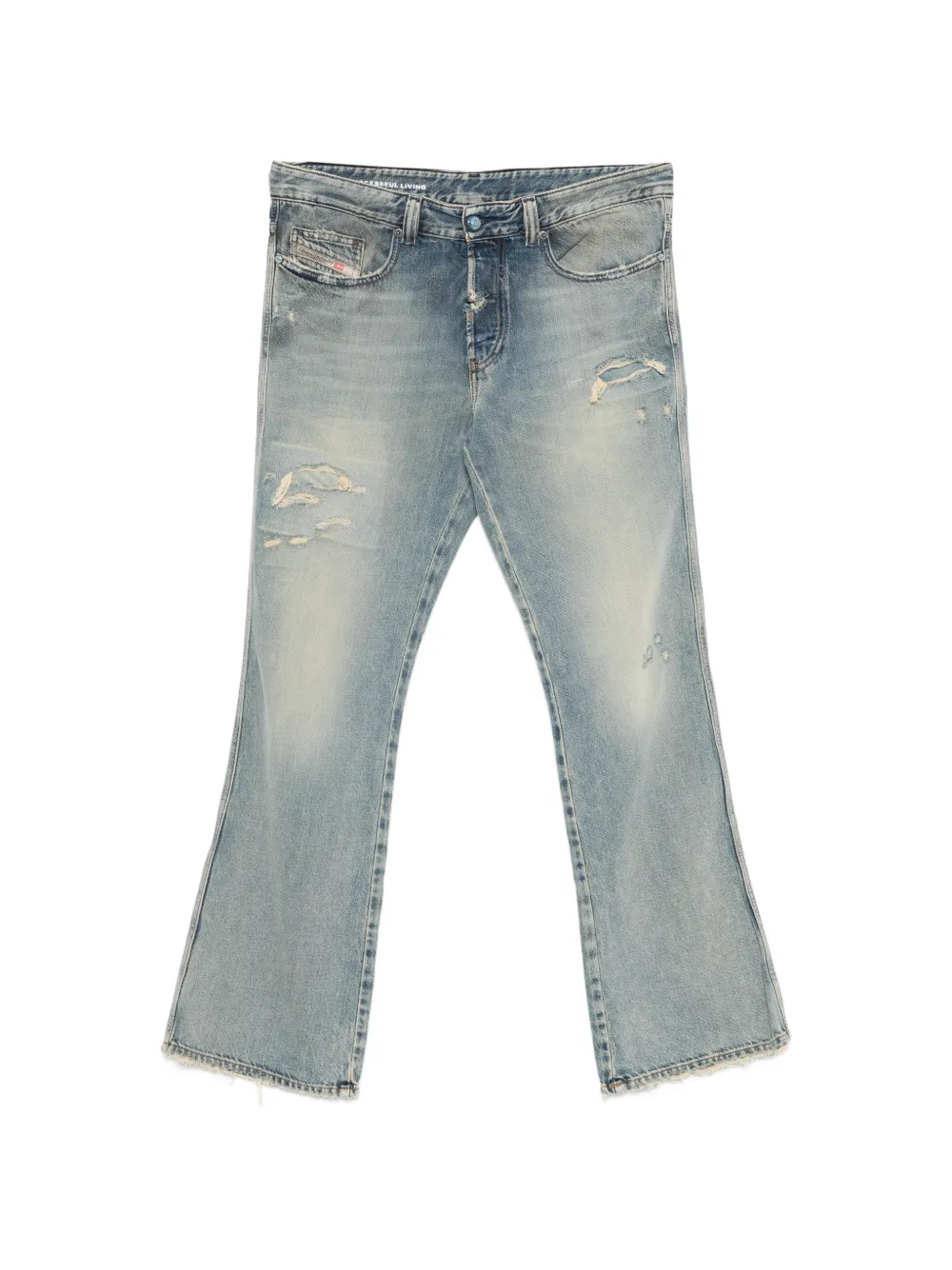 Diesel distressed faded jeans - Blu