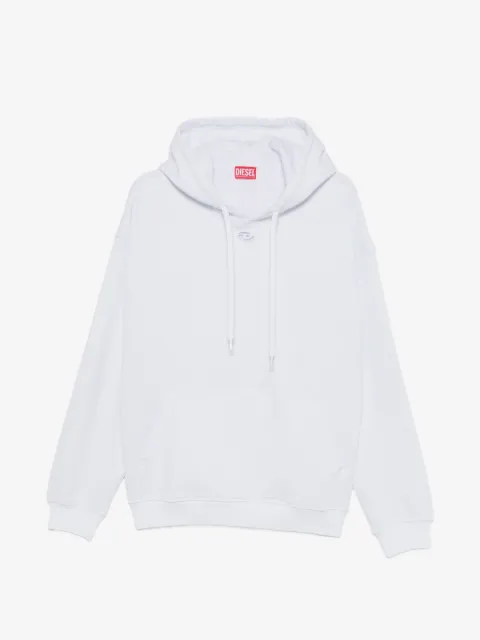 Diesel logo-plaque drawstring hoodie