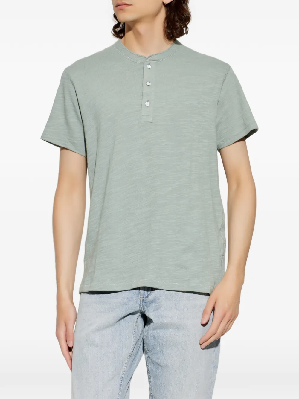  Rag & Bone Polo Con Botones - Verde 