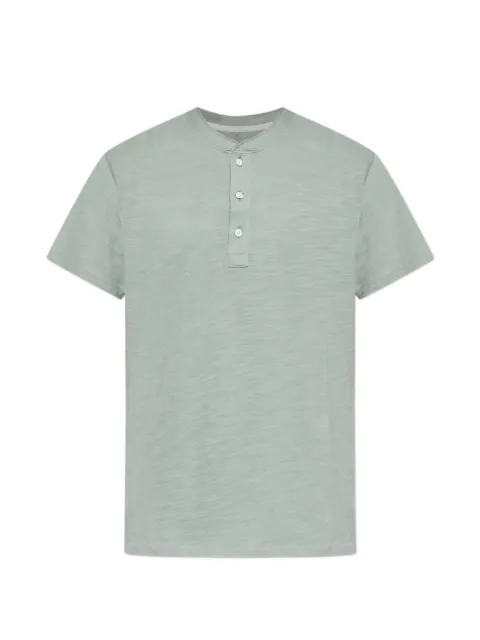rag & bone buttoned neckline polo shirt