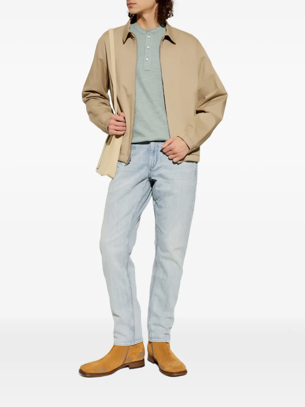  Rag & Bone Polo Con Botones - Verde 