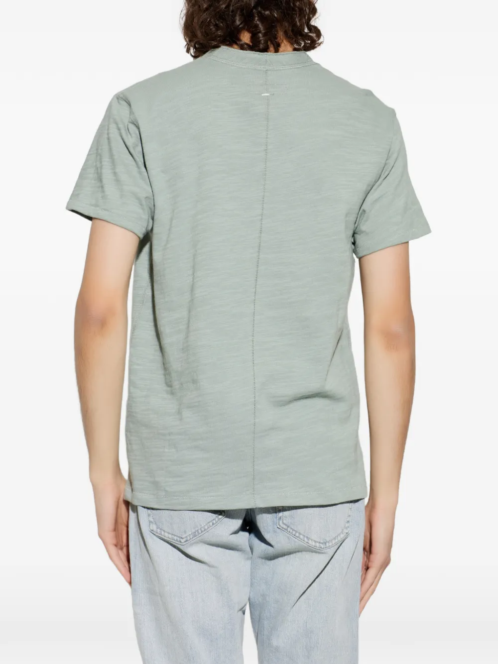 rag & bone T-shirt met knopen in de hals Groen