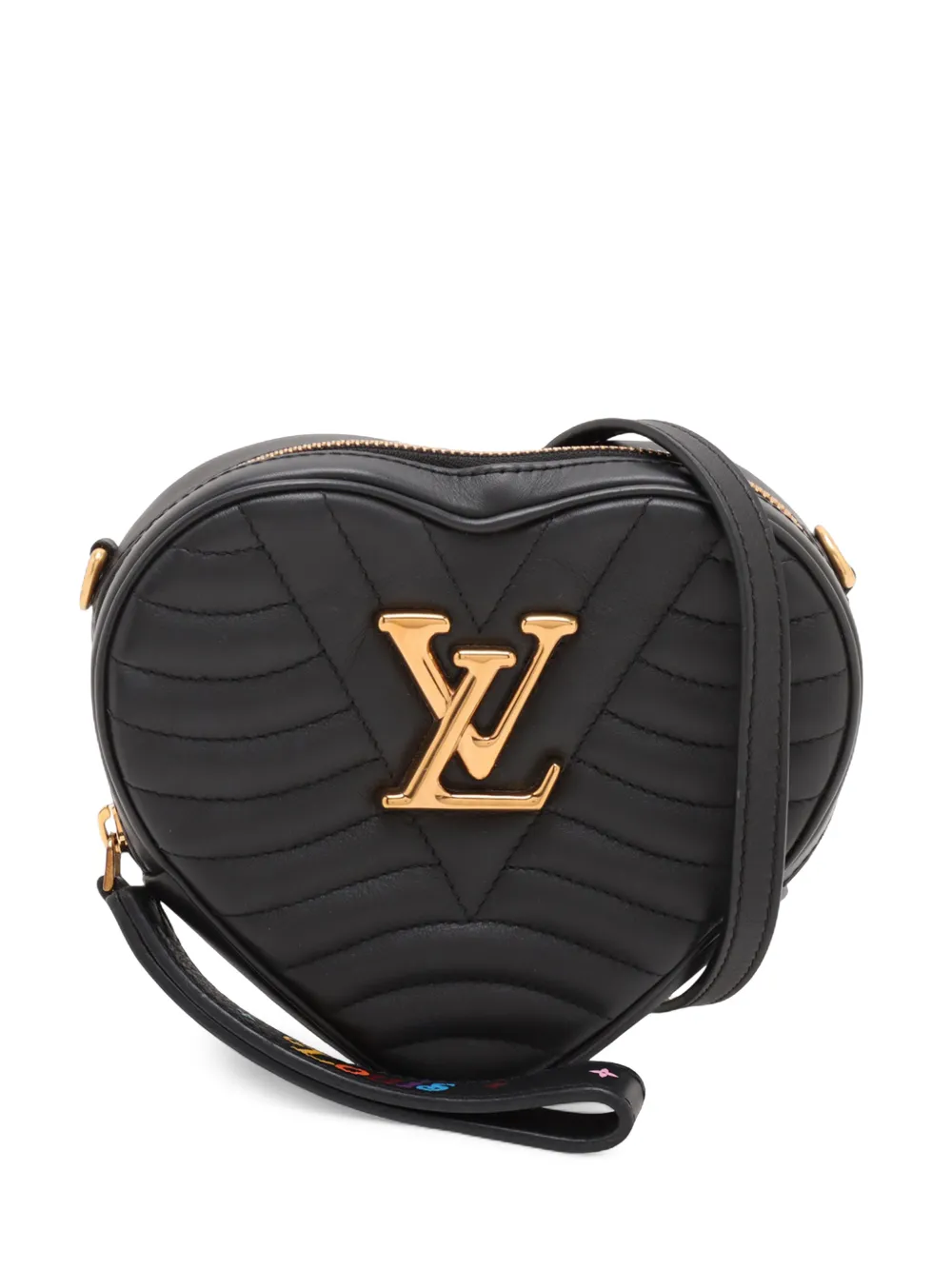 Louis Vuitton Pre-Owned 2019 Leather New Wave Heart crossbody bag - Nero