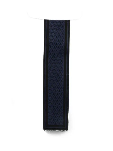 Valentino Garavani VLogo-print fringed-design scarf