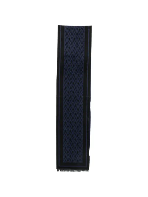 Valentino Garavani VLogo-print fringed-design scarf