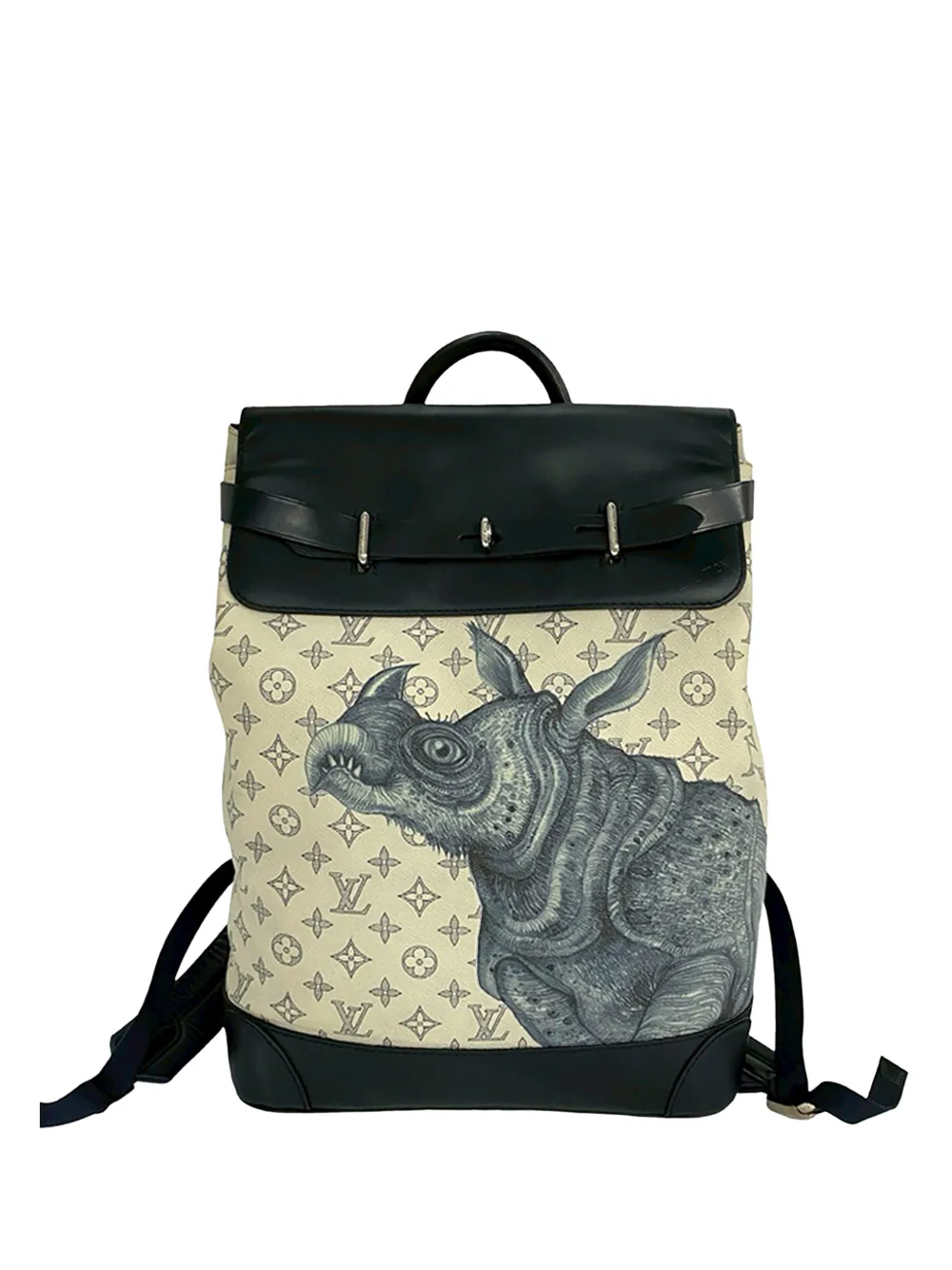 Louis Vuitton Pre-Owned 2017 Chapman Brothers Monogram Savane Steamer backpack - White