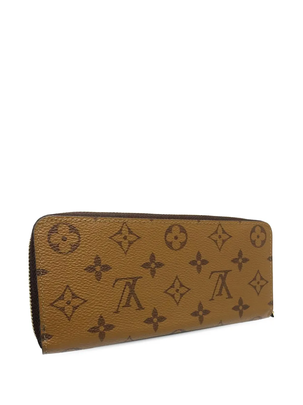  Louis Vuitton Pre-owned Cartera Larga De Piel Clemence Con Motivo Monogram Reverse 2021-2026 - Marrón 