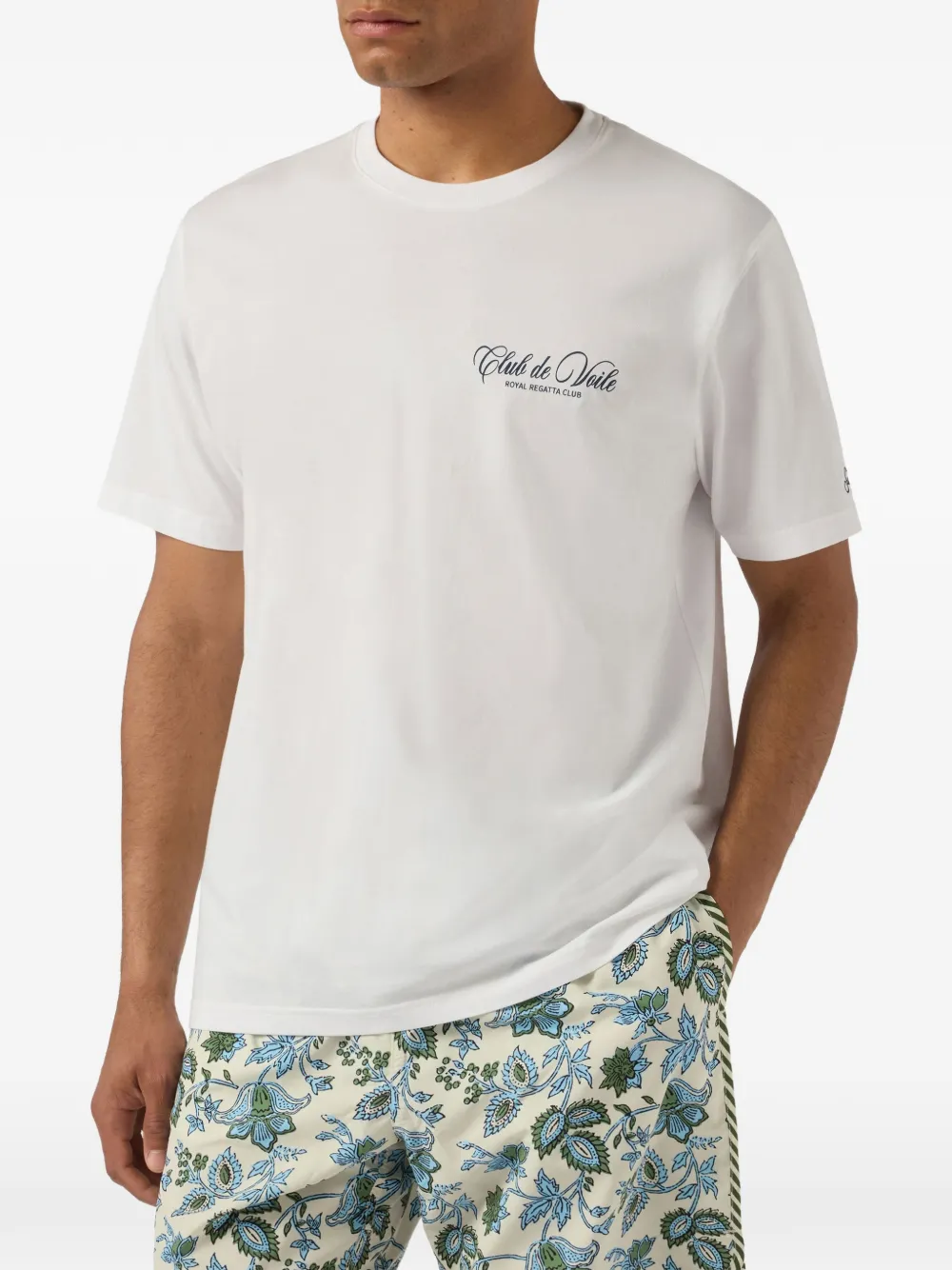MC2 Saint Barth Portland katoenen-T-shirt met logoprint Wit