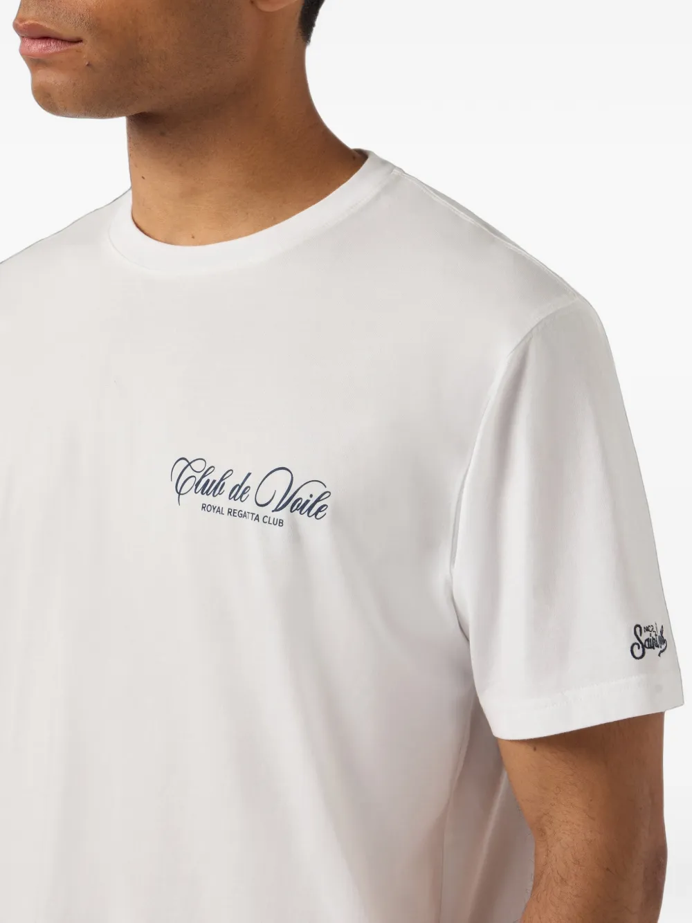 MC2 Saint Barth Portland katoenen-T-shirt met logoprint Wit