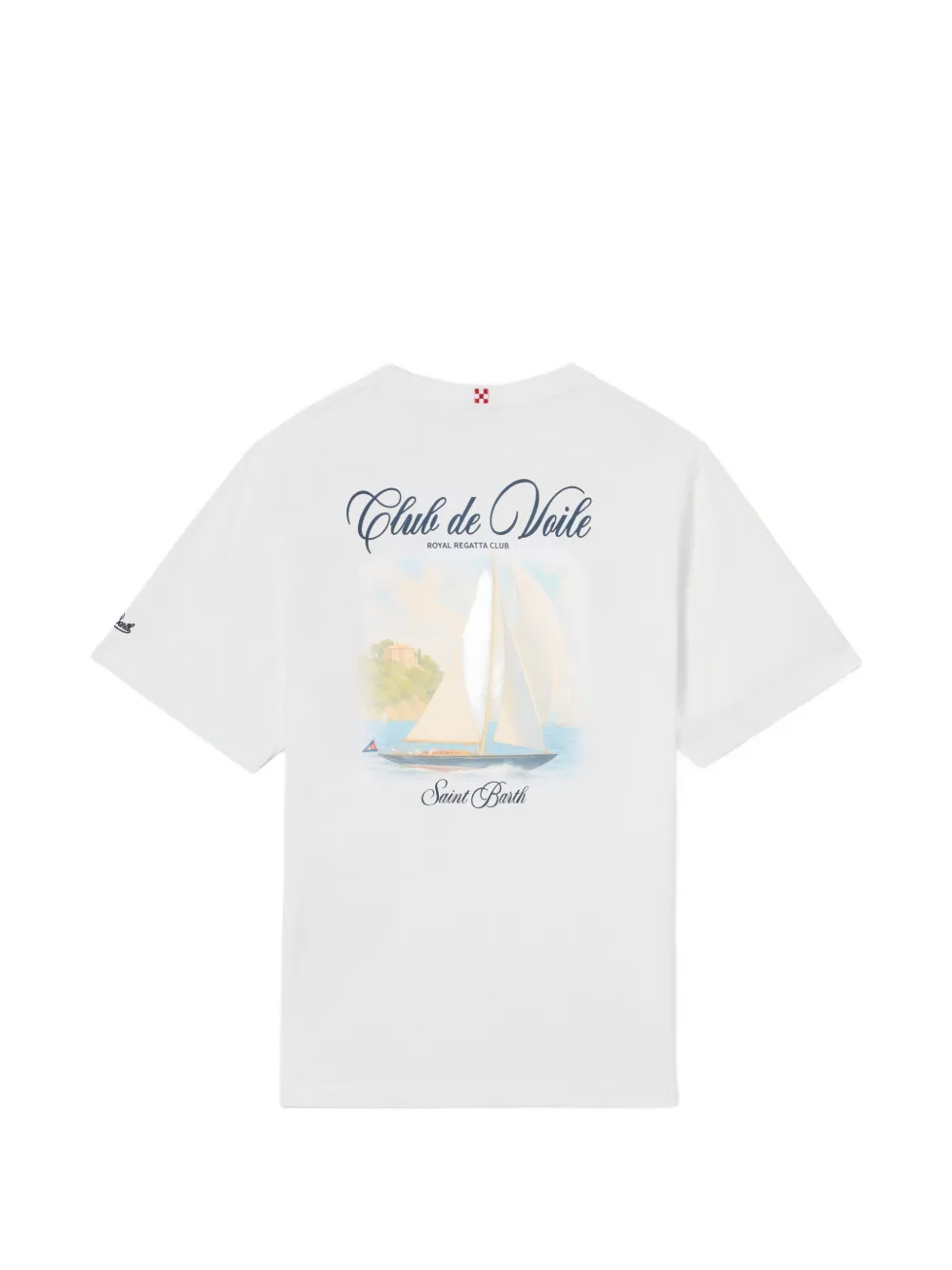 MC2 Saint Barth Portland katoenen-T-shirt met logoprint Wit