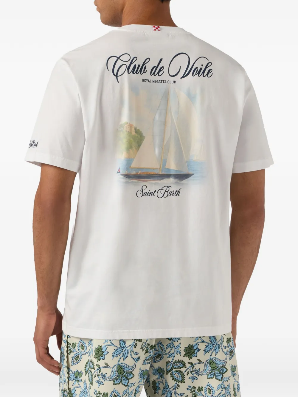 MC2 Saint Barth Portland katoenen-T-shirt met logoprint Wit