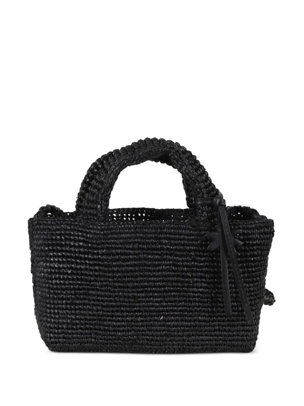 Manebi woven-design tote bag - Nero