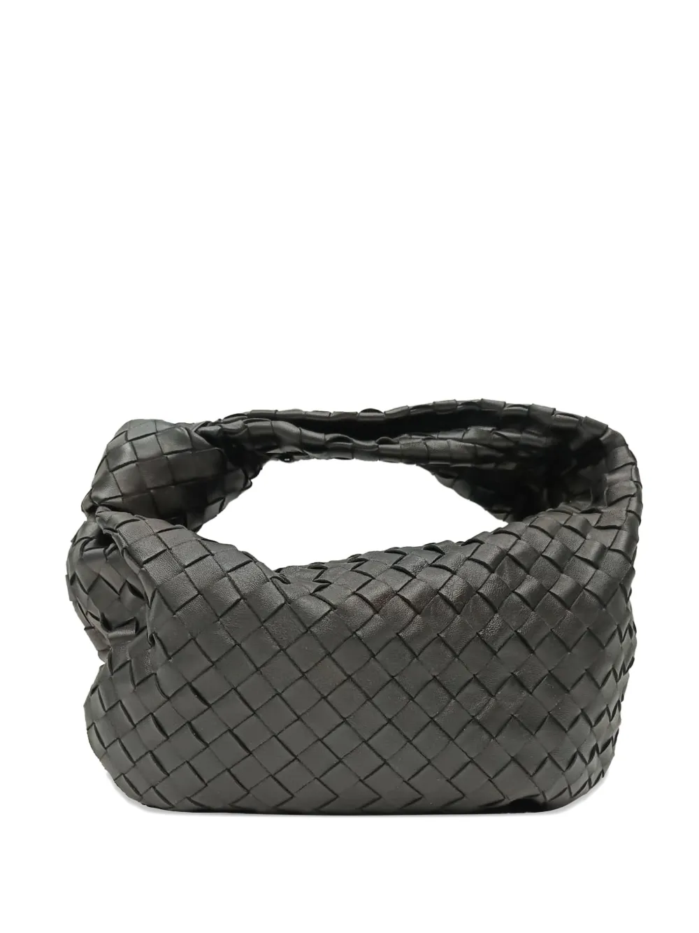 Bottega Veneta Pre-Owned Teen Jodie intrecciato shoulder bag - Grau