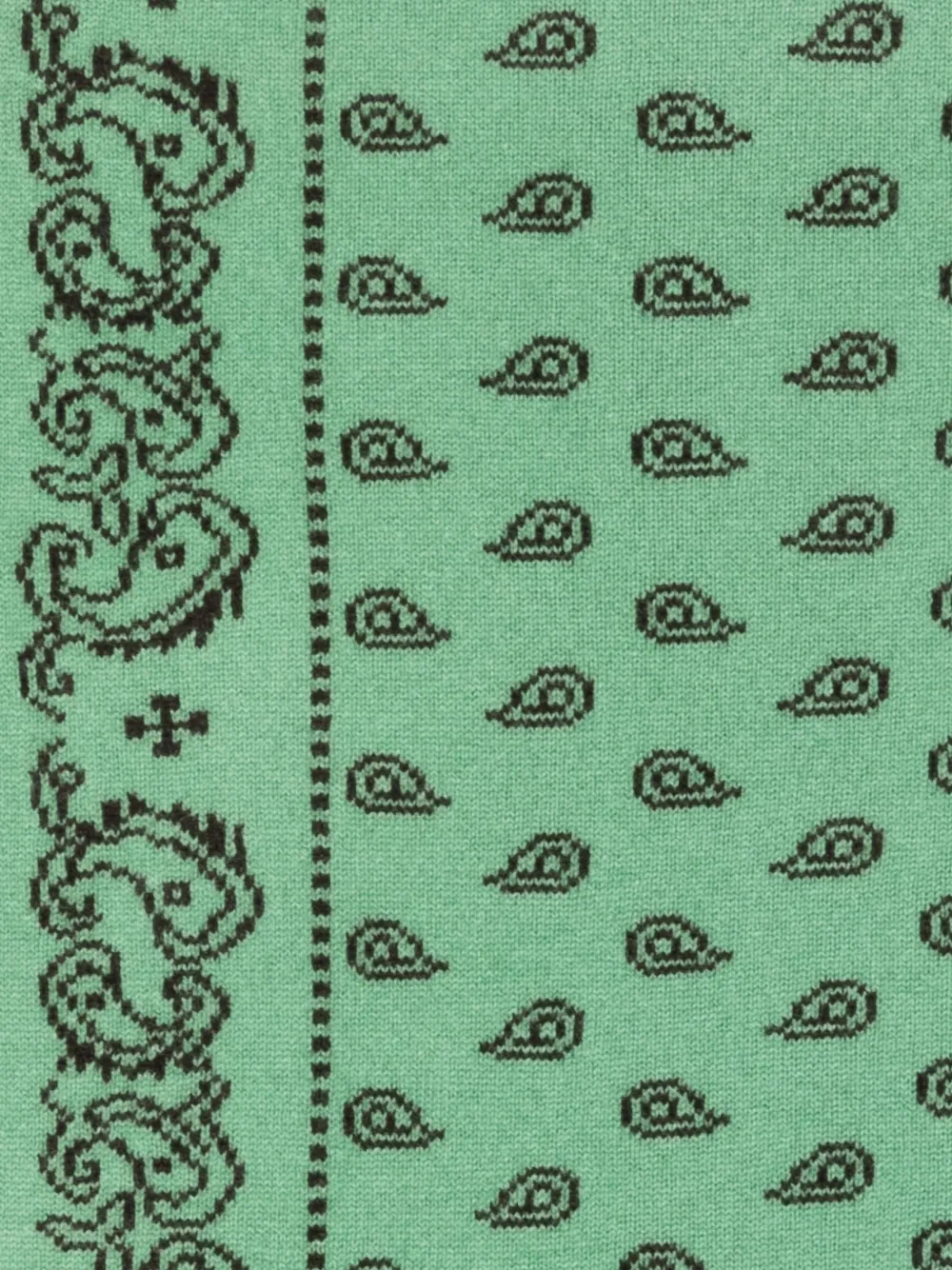 Guest In Residence The Wild Rag Paisley-print Triangular Scarf in Green, view 3