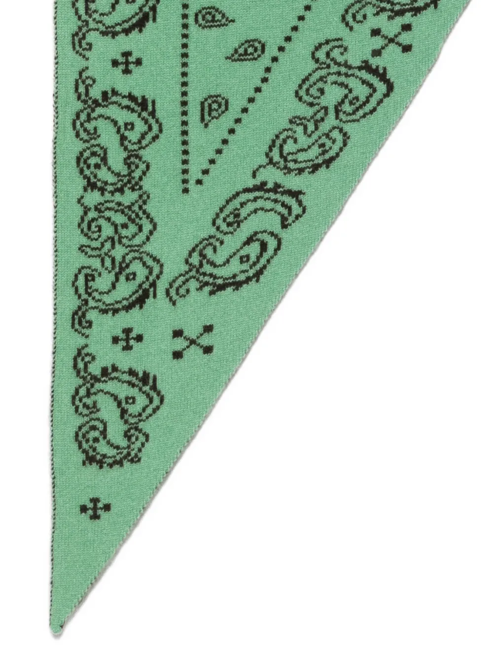 Guest In Residence The Wild Rag Paisley-print Triangular Scarf in Green, view 2