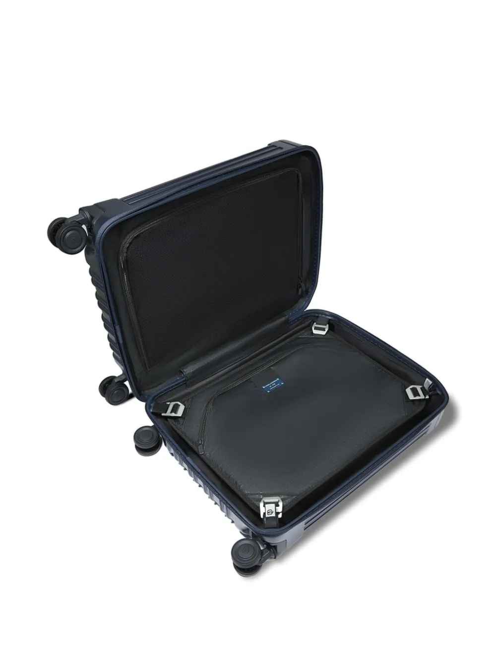 PIQUADRO Cabine koffer met logoplakkaat Blauw
