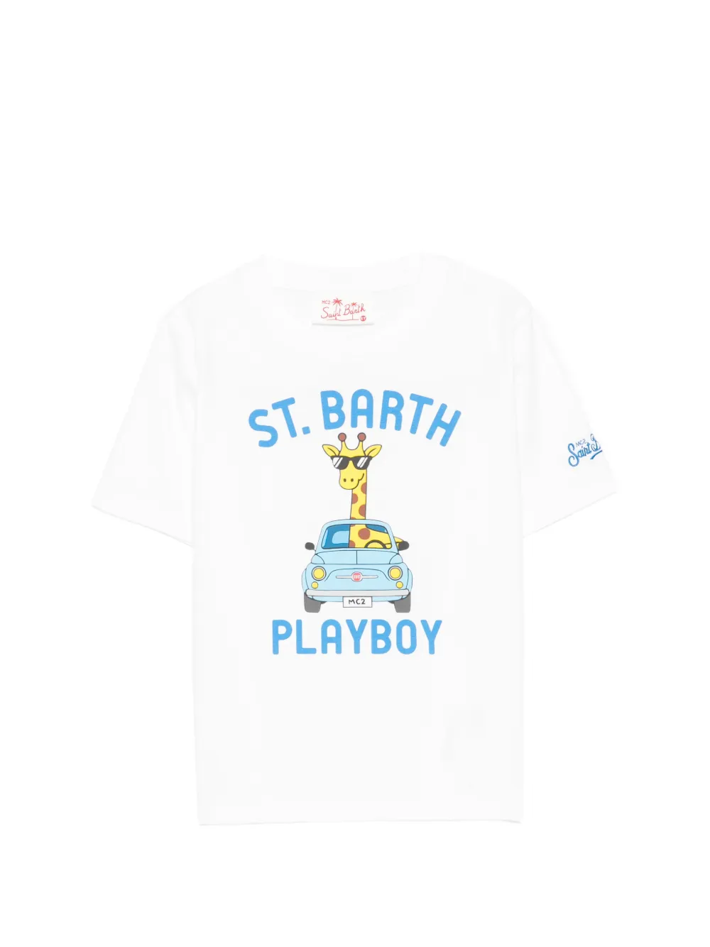 MC2 Saint Barth Kids x Fiat 500 Denver Jr T-shirt met korte mouwen Wit