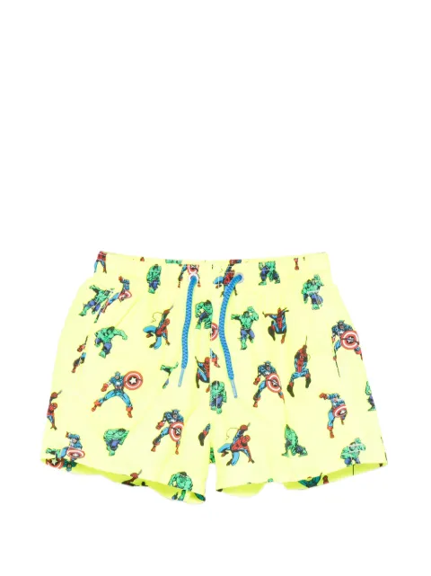 MC2 Saint Barth Kids x Marvel Jean Lighting drawstring swim shorts