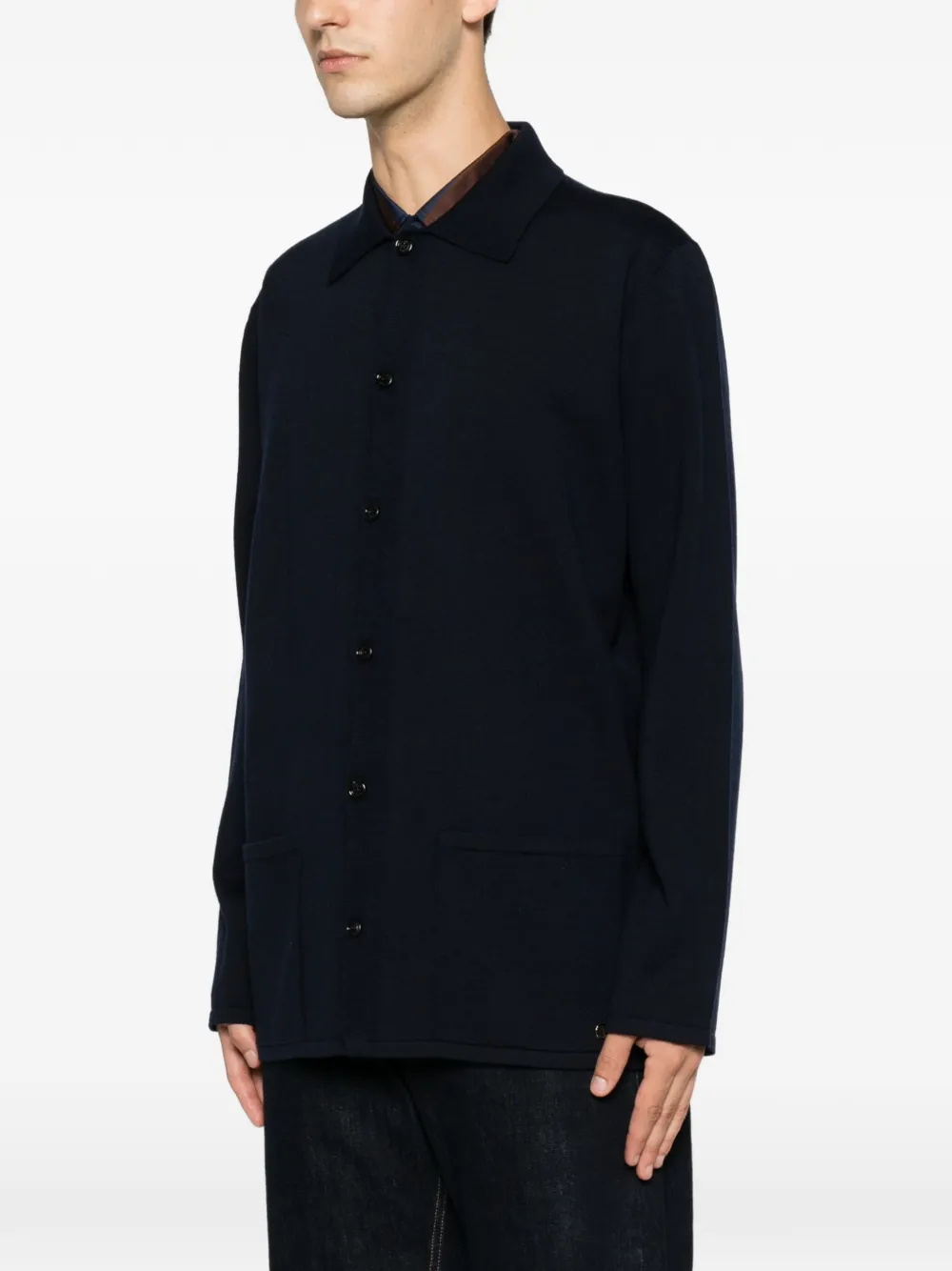 Valentino Garavani Vest met opgestikte zak met knopen Blauw