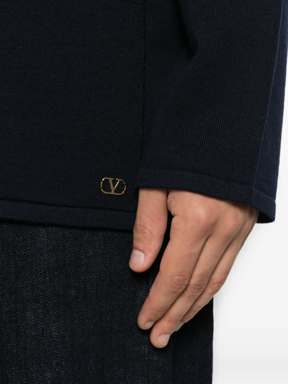 Valentino Garavani Vest met opgestikte zak met knopen Blauw