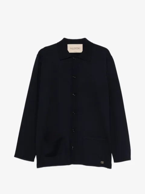 Valentino Garavani button-up patch-pocket cardigan