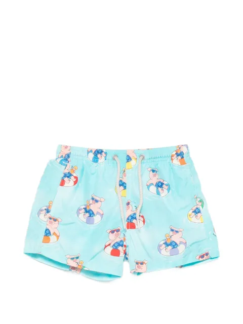 MC2 Saint Barth Kids Jean Lighting drawstring swim shorts