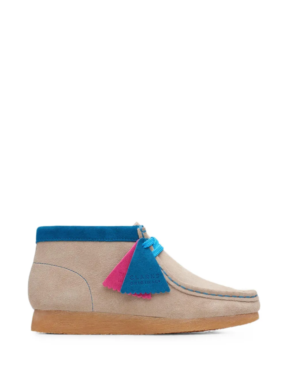 Clarks Kids Wallabee suede ankle boots Beige