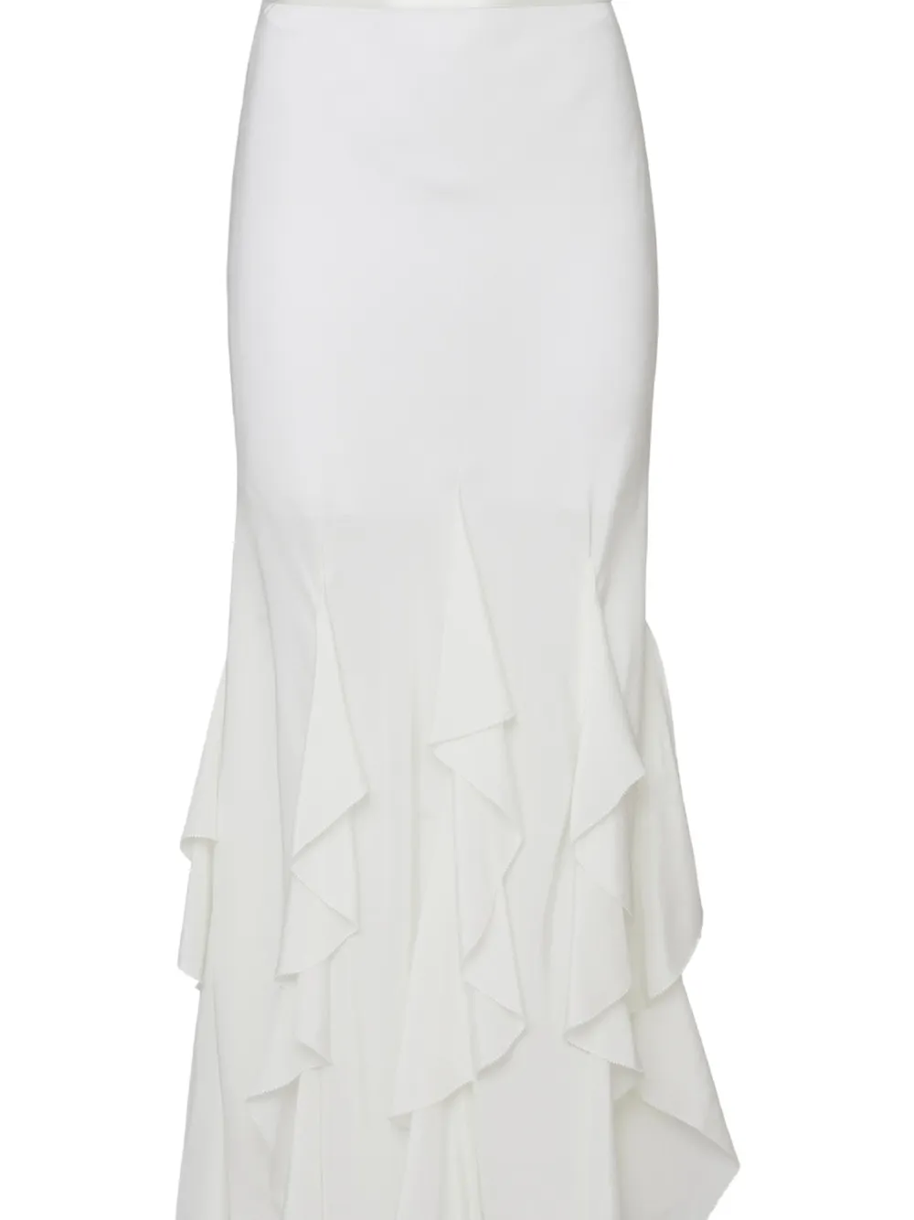 Fleur Du Mal Eva maxi-rok met ruches Wit