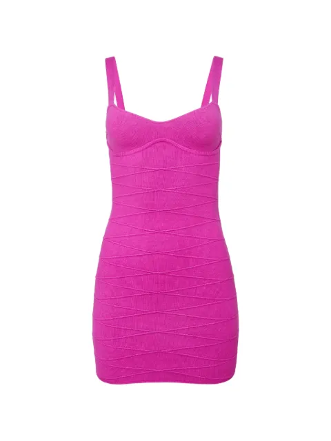 Fleur Du Mal vestido corto con escote en forma de corazón