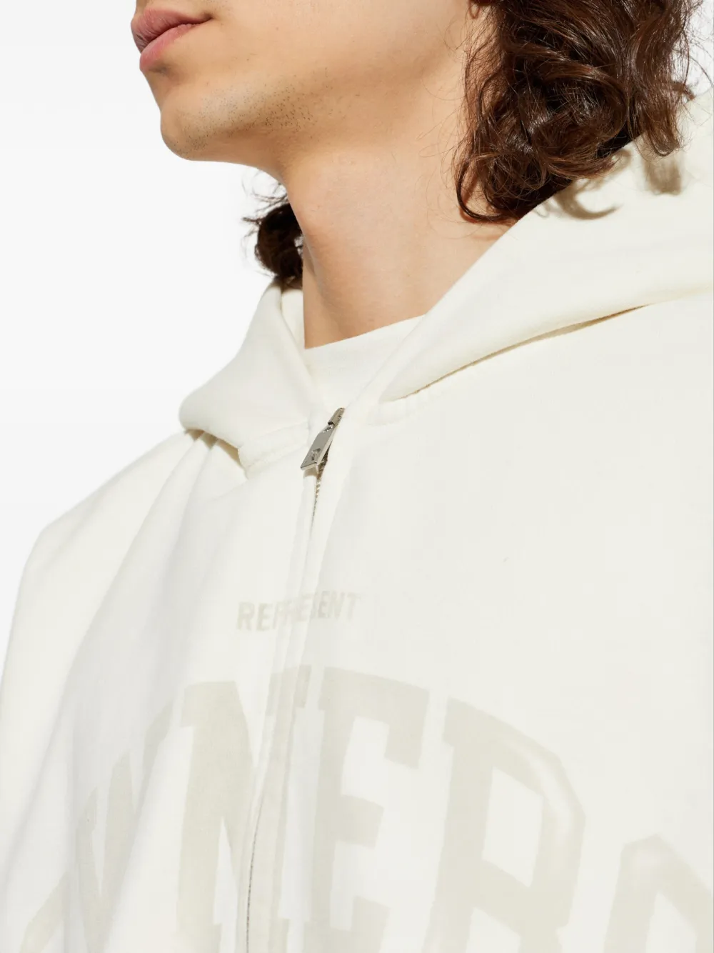 Represent Owners Club hoodie met rits Beige