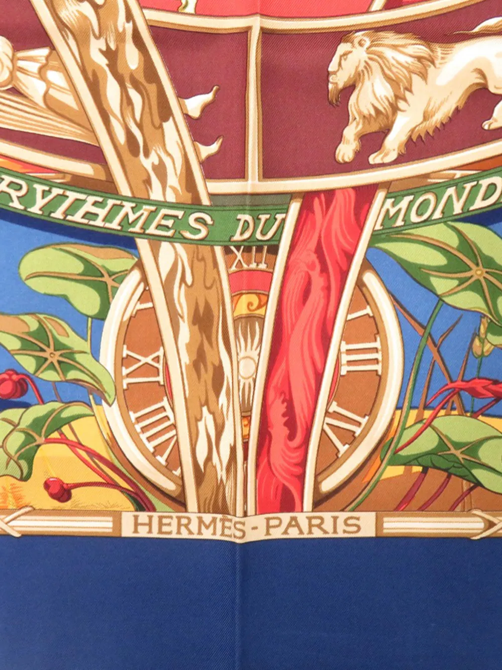 Hermès Pre-Owned 2000-2025 Rythmes Du Monde 90 シルクスカーフ