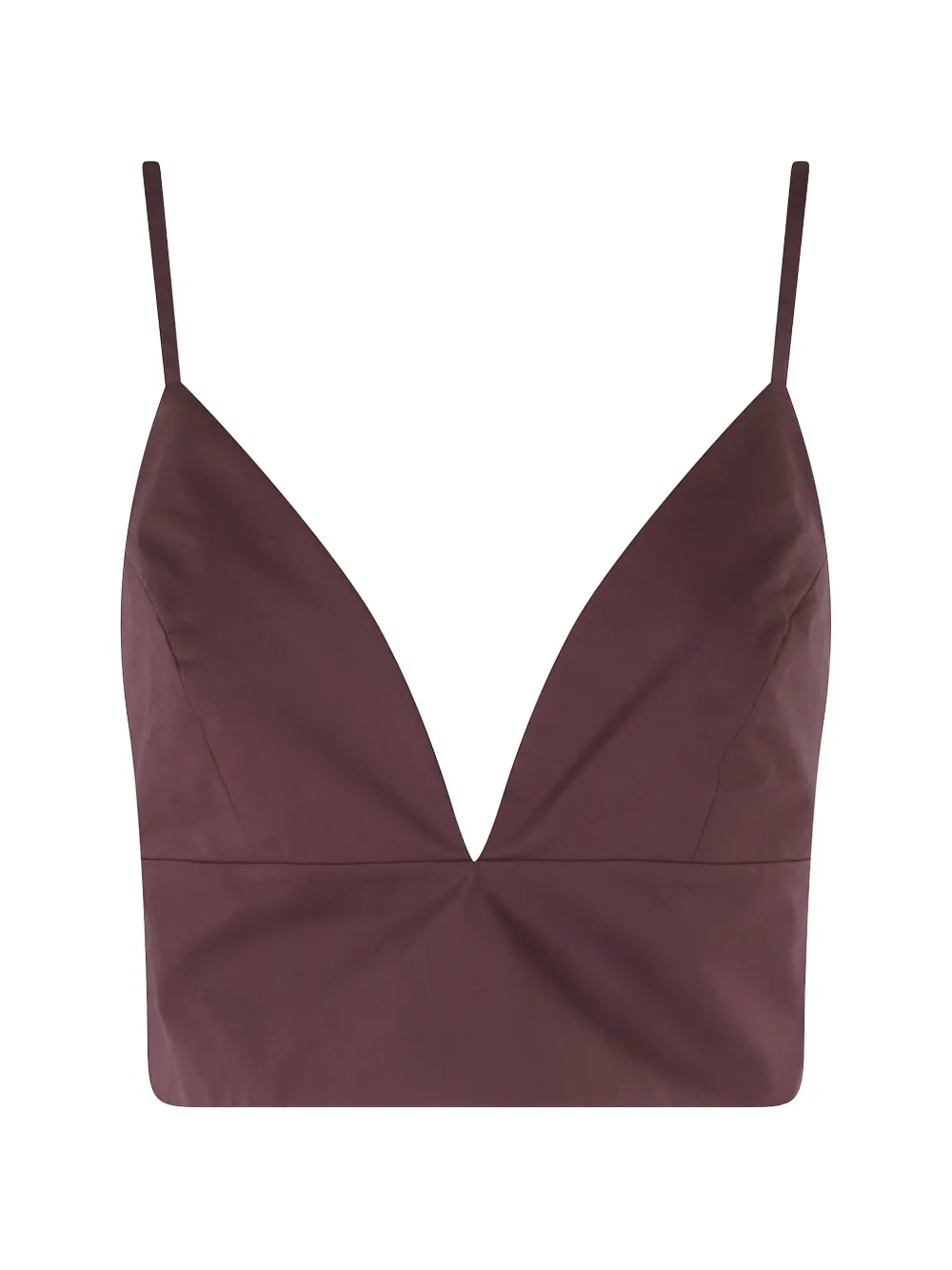 Federica Tosi V-neck cropped top - Viola