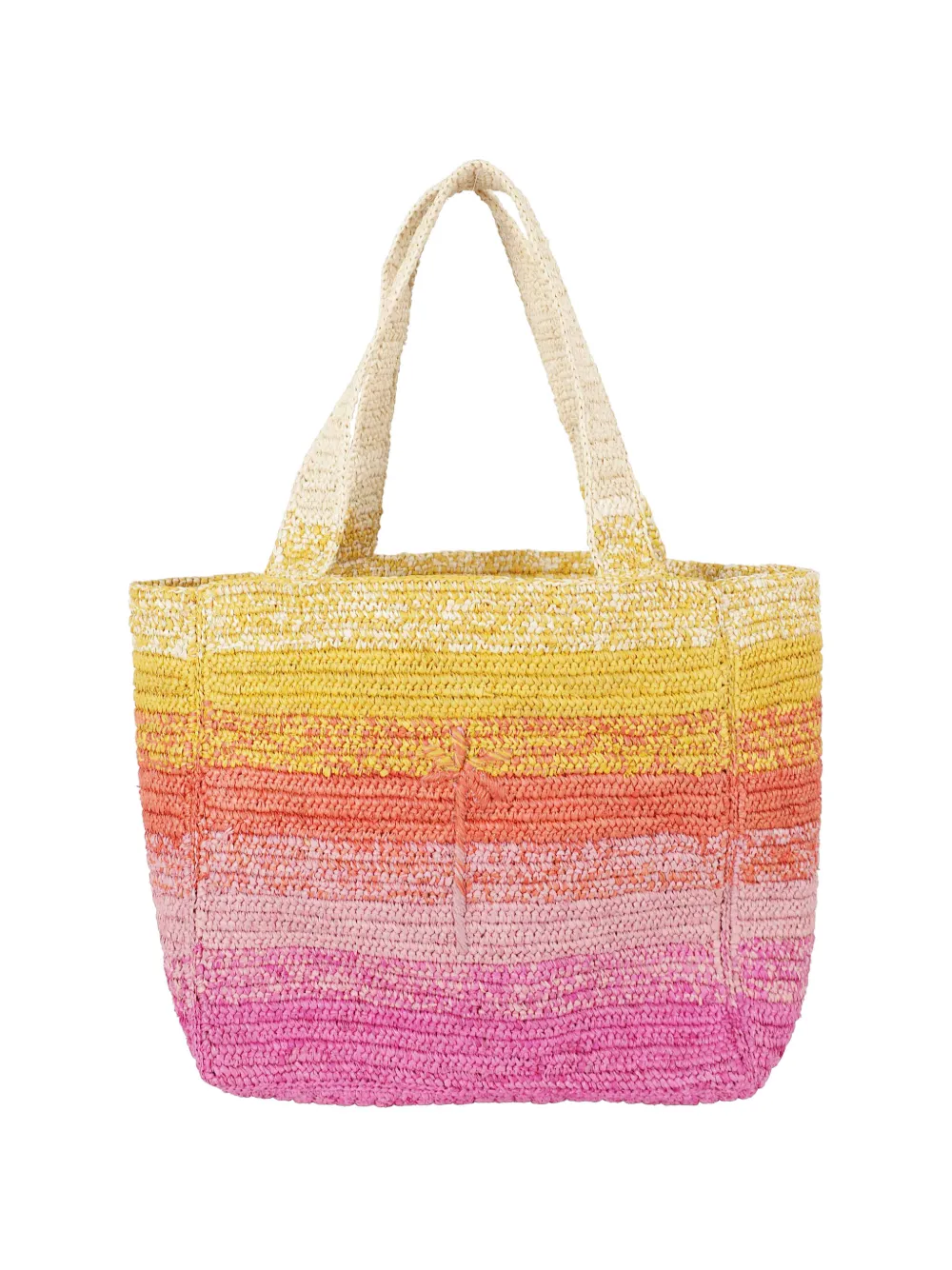 Manebi raffia Zuma tote bag - Rosa
