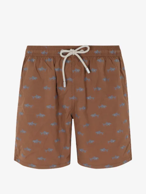 MC2 Saint Barth Patmos The Riviera shark-jacquard swim shorts