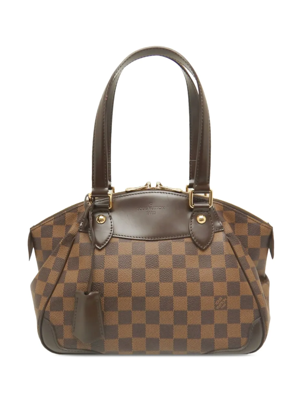 Louis Vuitton Pre-Owned 2010 Damier Ebene Verona PM satchel - Brown