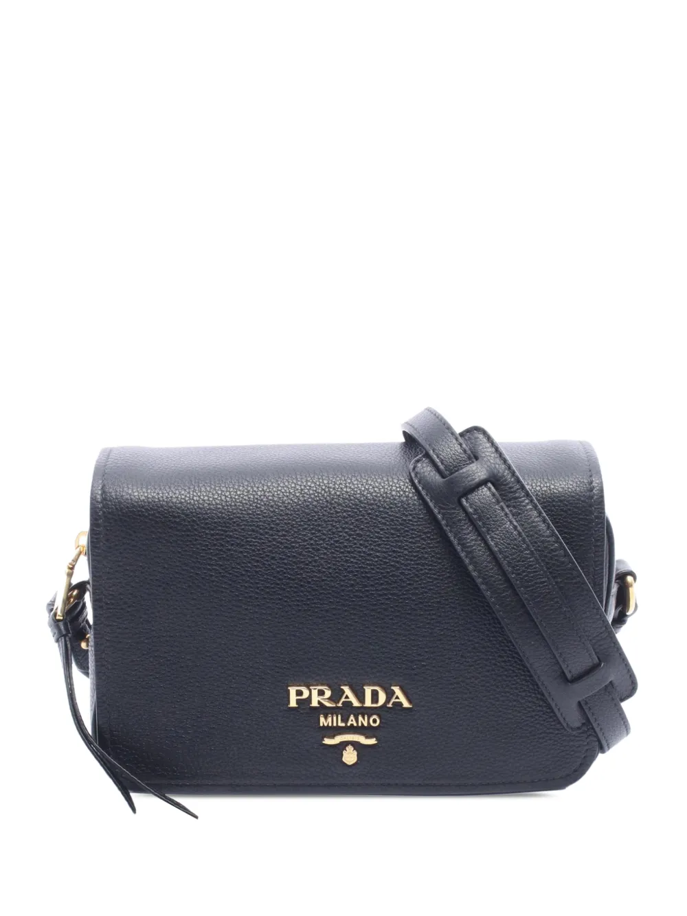 Prada Pre-Owned 2010-2026 Vitello Phenix Flap Bag shoulder bag - Nero