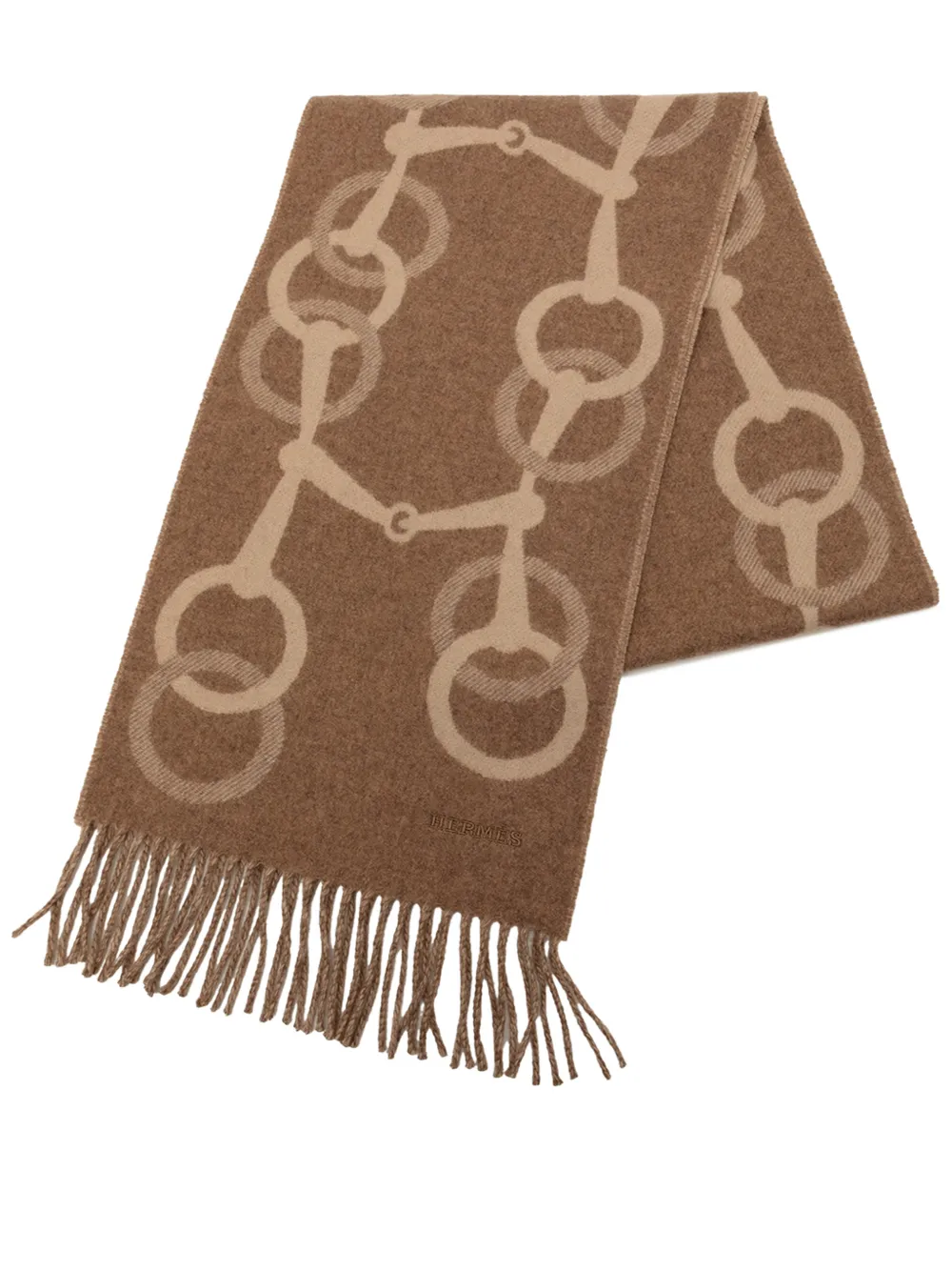 Hermès Pre-Owned 2010-2026 Any Mors Cashmere Scarf scarves - Marrone