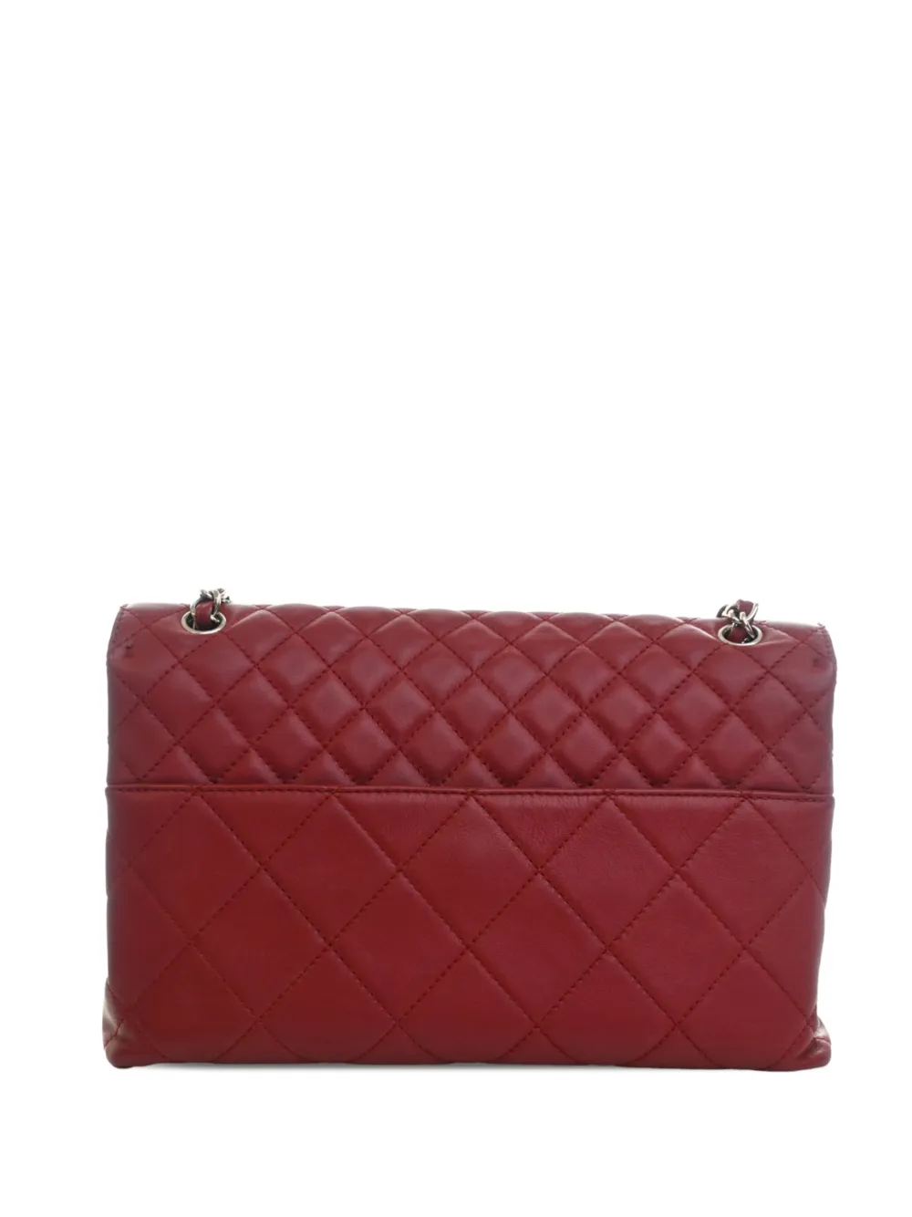  Chanel Pre-owned Sac Porté épaule Cc En Cuir De Veau Matelassé In The Business Flap (2013-2014) - Rouge 
