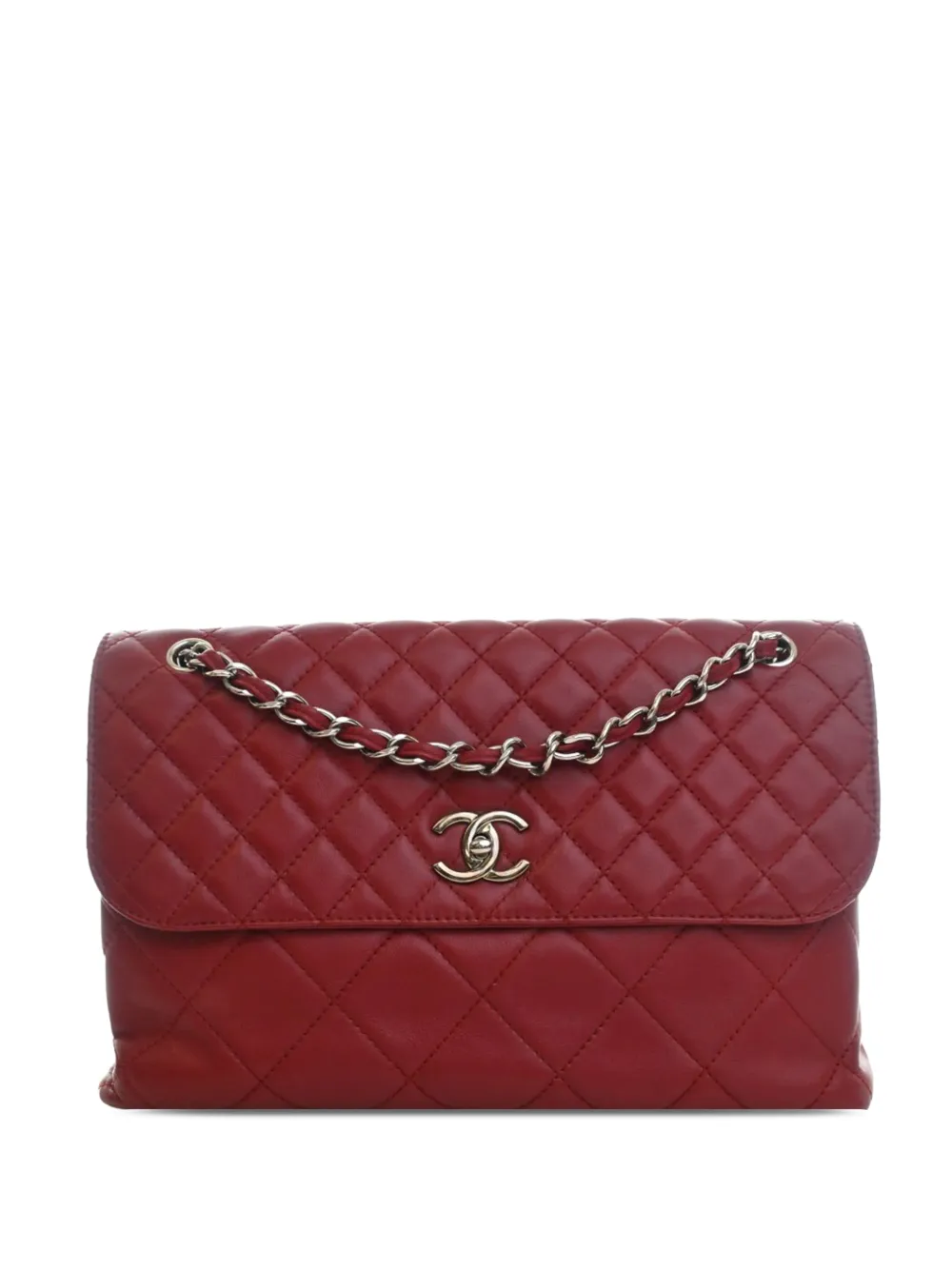 CHANEL Pre-Owned 2013-2014 CC Quilted Calfskin In The Business Flap shoulder bag - Rosso
