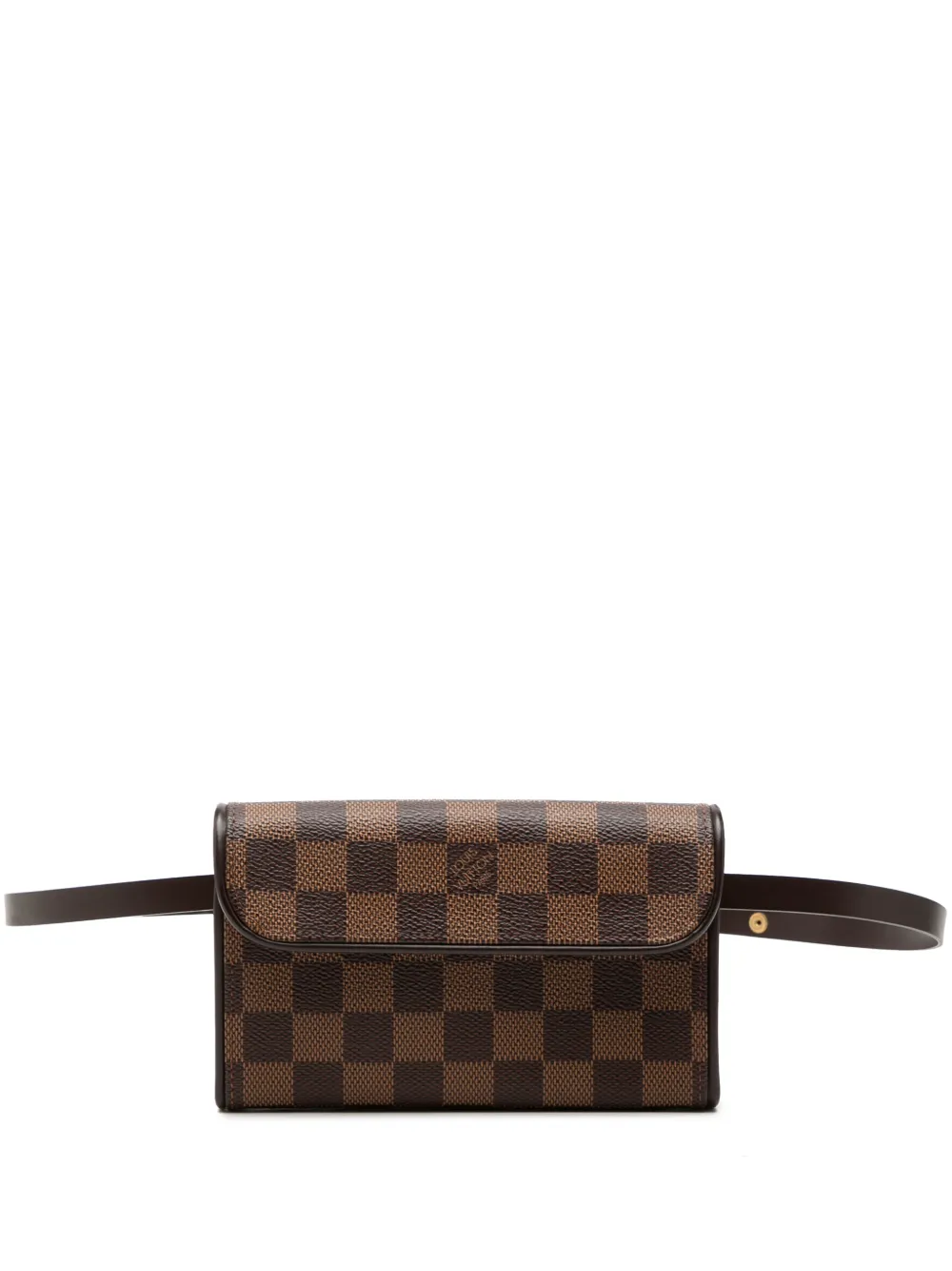 Louis Vuitton Pre-Owned 2003 Damier Ebene Florentine Pochette belt bag - Marrone