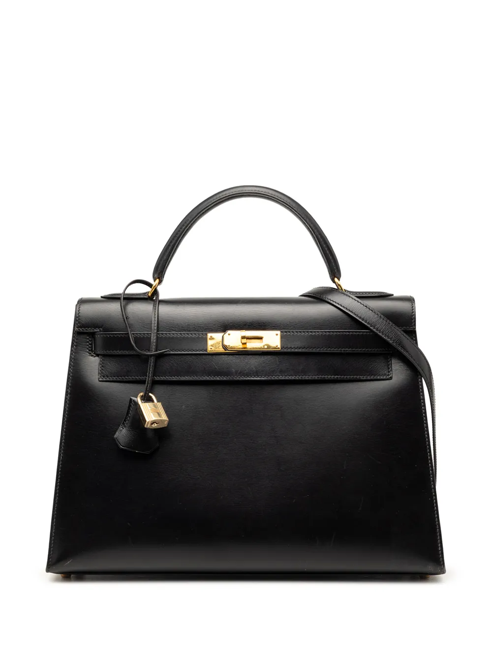 Hermès Pre-Owned 1993 Box Calf Kelly Sellier 32 satchel - Nero