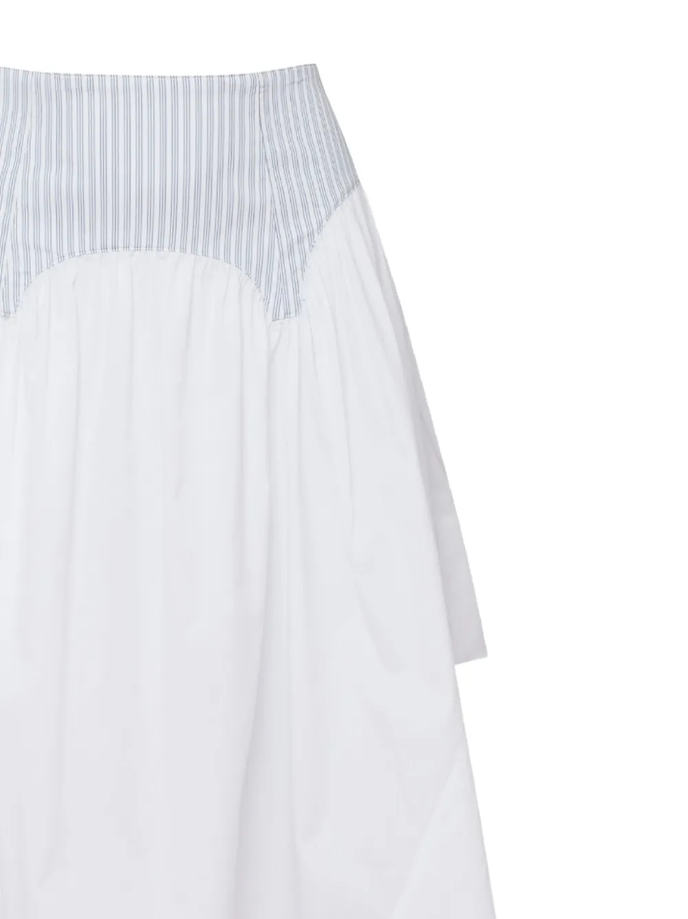 Fleur Du Mal Popeline Garter asymmetrische rok Wit