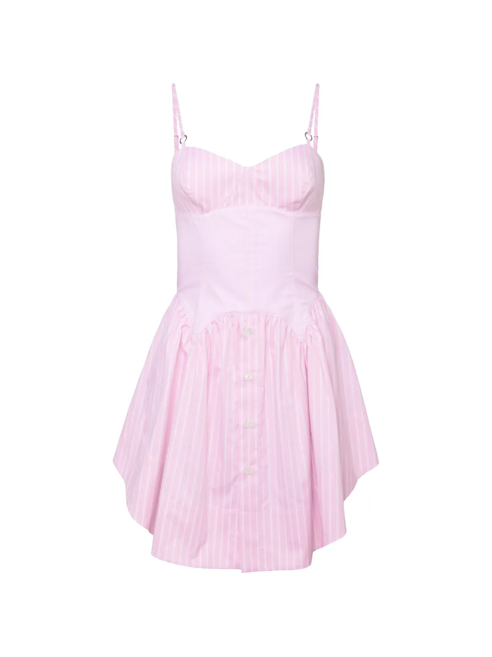 Fleur Du Mal corset-effect mini dress - Rosa