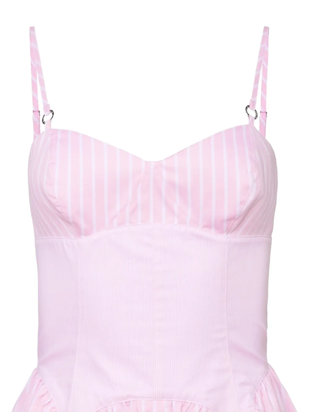 Fleur Du Mal Mini-jurk met korset-effect Roze